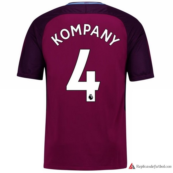 Camiseta Manchester City Segunda equipación Kompany 2017-2018